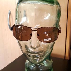 NWT Tommy Hilfiger Vasquez Men's Brown Rectangle Sunglasses